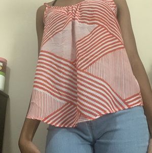 striped dressy tank